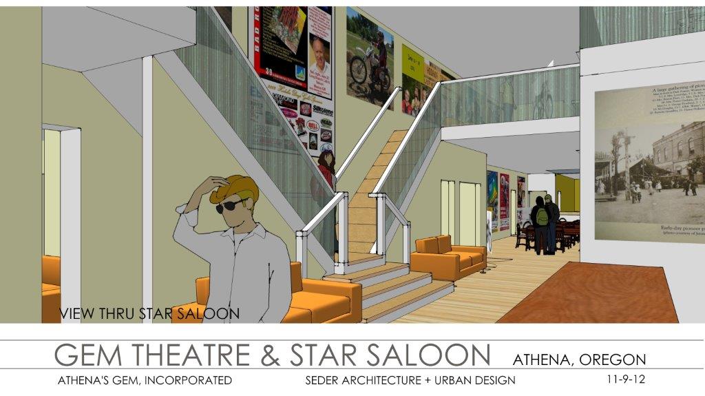 Gem Theatre View thru Star Saloon 11-9 -12