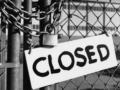 closed factory gates